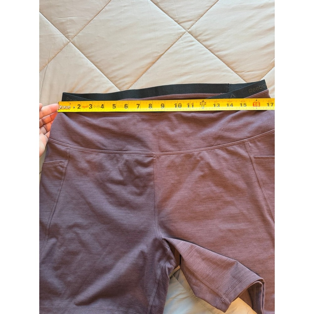 Reebok women's shorts size xxl pockets workout activewear yoga gum y2k summer - Picture 5 of 7